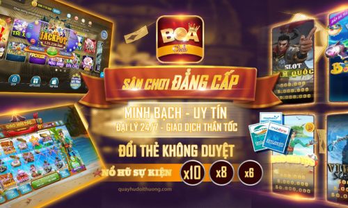 Boa Club - Sân chơi game bài slot trúng lớn